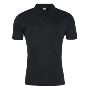 AWDis Mens Cool Smooth Polo Shirt - Jet Black