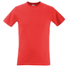 Fitted Valueweight Fruit of the Loom Mens T-Shirt - Red