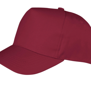 Boston 5 panel polycotton printer's cap - Burgundy